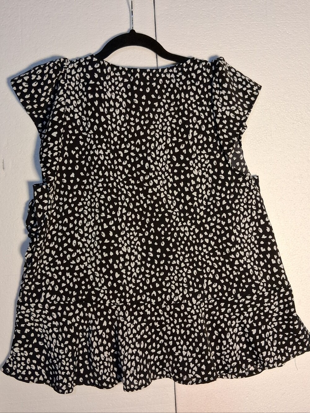 THML Boho Leopard Print Embroidered V-Neck Blouse Size M - Picture 6 of 6